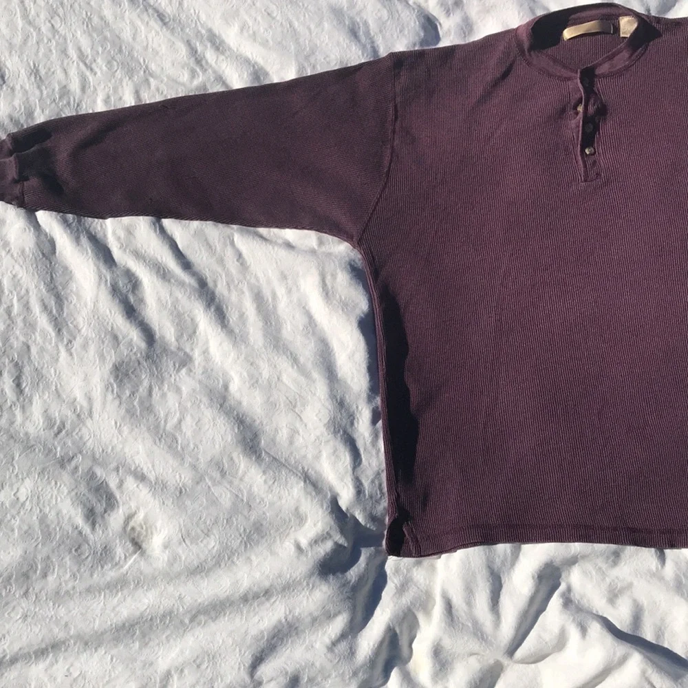 Cotton blend long sleeve XXL V-Neck with buttons by Imprints - Picture 2 of 13
